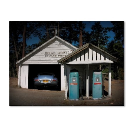 Joe Felzman Photography 'Gas Pump Find Jaguar ' Canvas Art,35x47